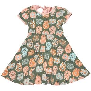 MATILDA JANE Just Imagine CeCe Apple Pear Print Full Skirt Dress Girls Size 4